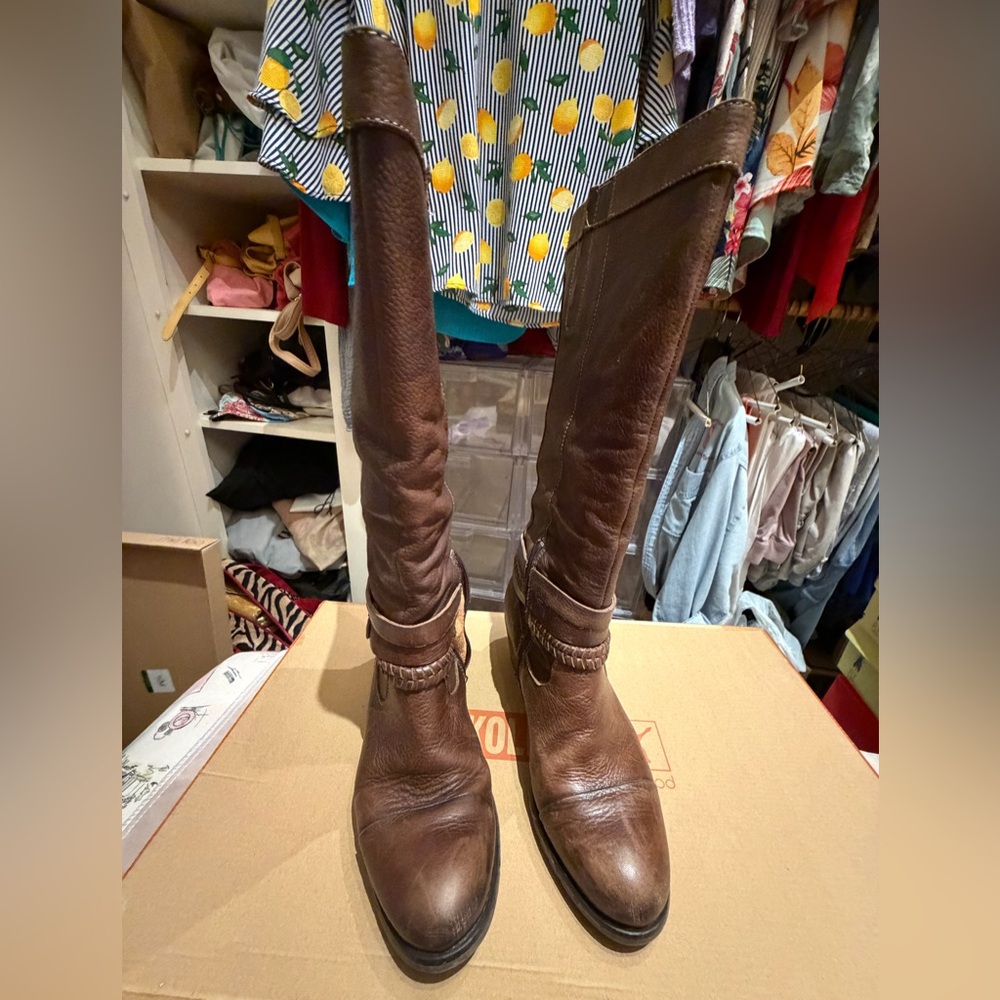 PIKOLINOS Dark Brown Over the Knee Boots